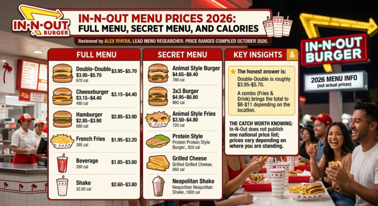 In-N-Out Menu Prices