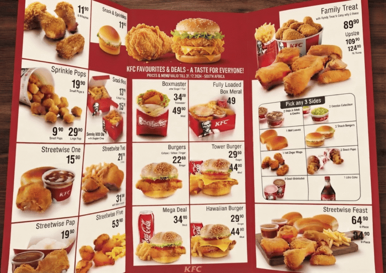 latest kfc prices 2026